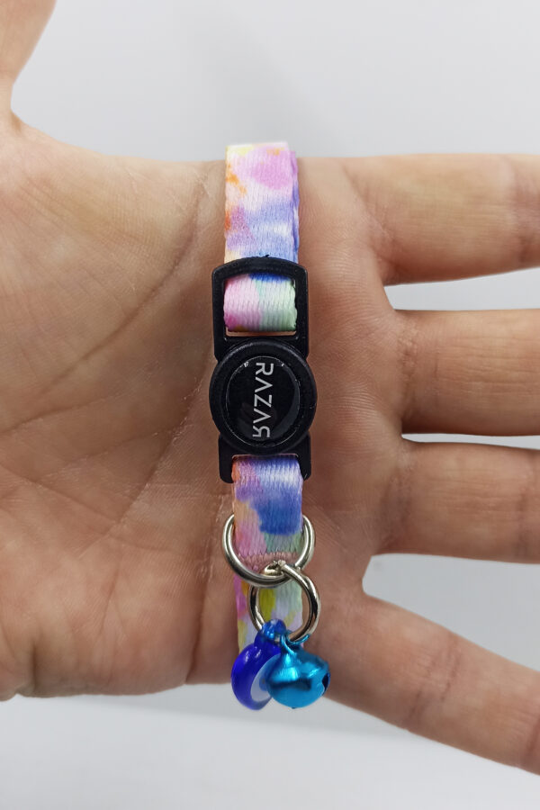 IMG_20250318_173506 Gökkuşağı Güvenli Kilitli Zilli Kedi Tasması