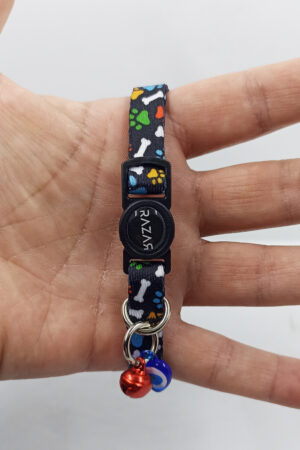 Pati Güvenli Kilitli Zilli Kedi Tasması