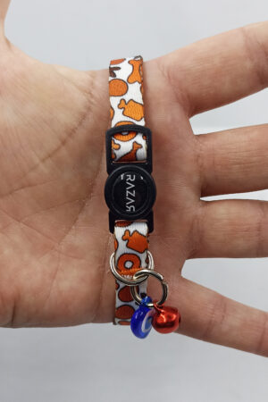 Kraker Güvenli Kilitli Zilli Kedi Tasması