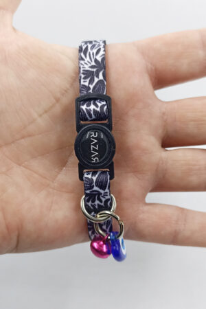 Yaprak Güvenli Kilitli Zilli Kedi Tasması