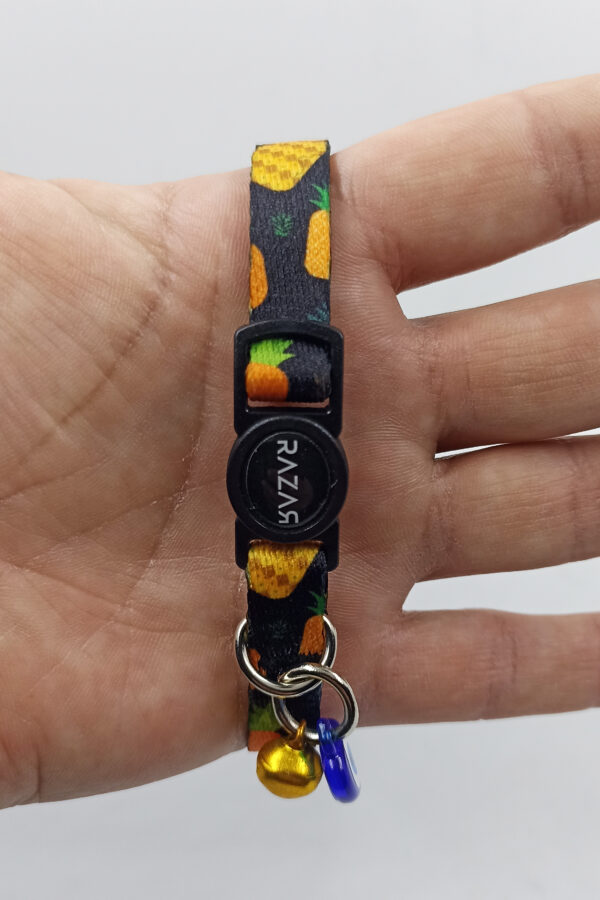 IMG_20250318_174124 Ananas Güvenli Kilitli Zilli Kedi Tasması