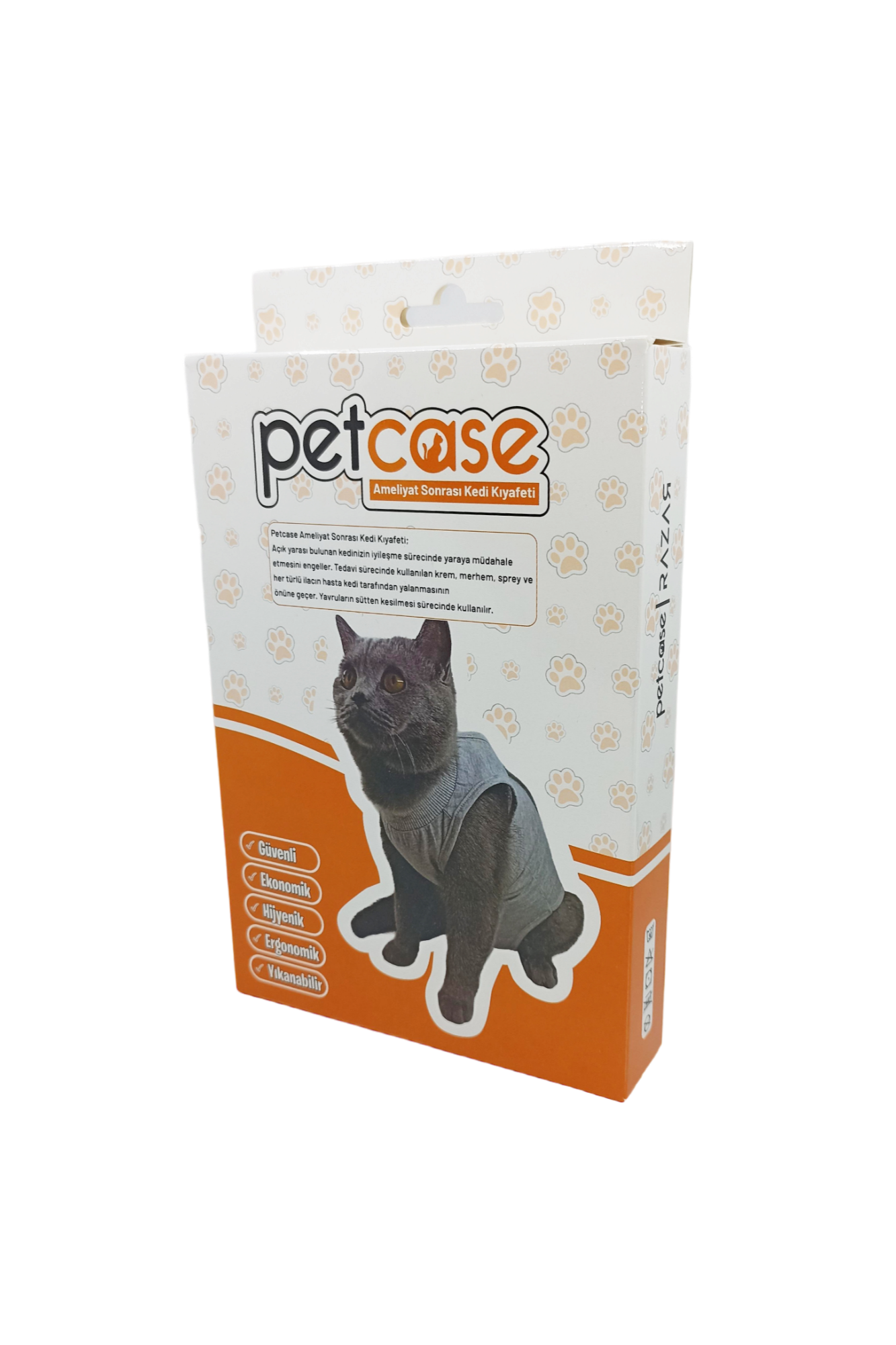 Petcase Ameliyat Sonrası Kedi Kıyafeti / Kedi Korsesi