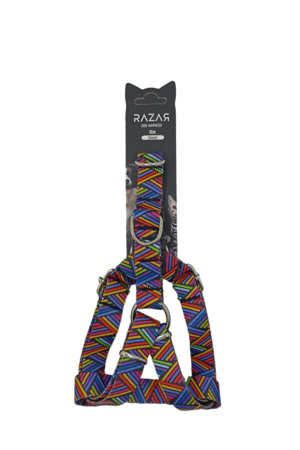 Çizgili Köpek Göğüs Tasması / Y Tipi