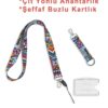 etnkyaka Etnik Boyun Askısı Yaka Kartlığı Boyun Askı İpi Çift Taraflı Anahtarlık / 3 lü Set
