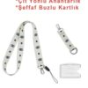 gözkartlık1 Göz Boyun Askısı Yaka Kartlığı Boyun Askı İpi Çift Taraflı Anahtarlık / 3 lü Set