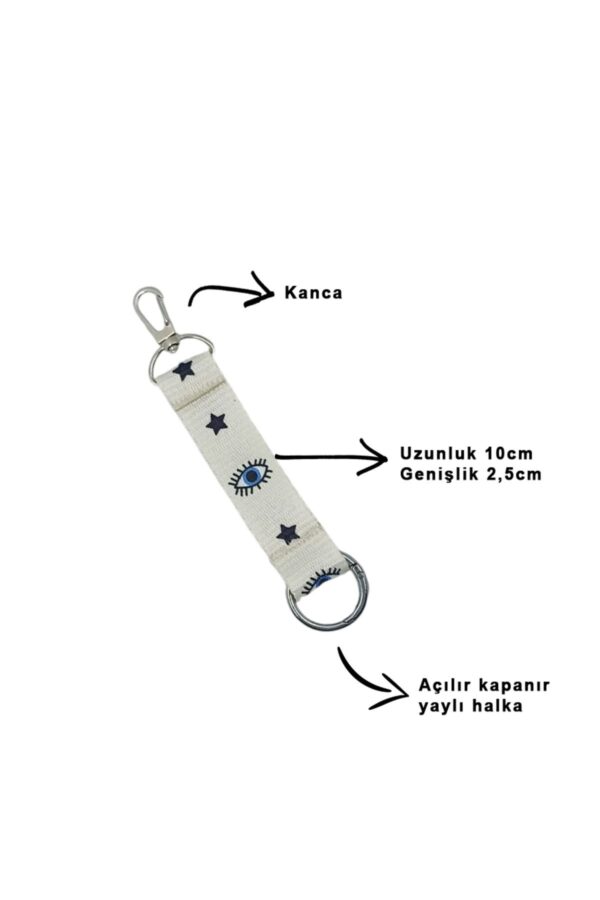 gözkartlık2 Göz Boyun Askısı Yaka Kartlığı Boyun Askı İpi Çift Taraflı Anahtarlık / 3 lü Set
