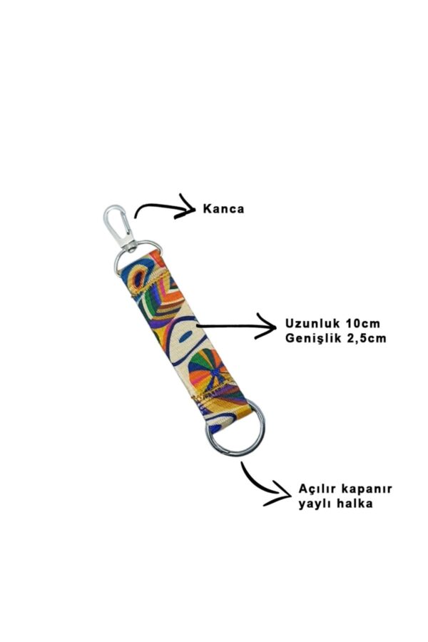 hippianah1 Hippi Boyun Askısı Yaka Kartlığı Boyun Askı İpi Çift Taraflı Anahtarlık / 3 lü Set