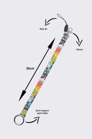 kamuflajanaht1 Çok amaçlı Çift Taraflı Uzun Anahtarlık / Telefon Tutucu Anahtarlık / Kamuflaj Desen