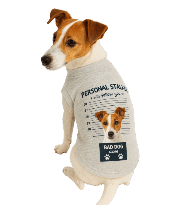 Personal Stalker Köpek T-Shirt / Köpek Kıyafeti