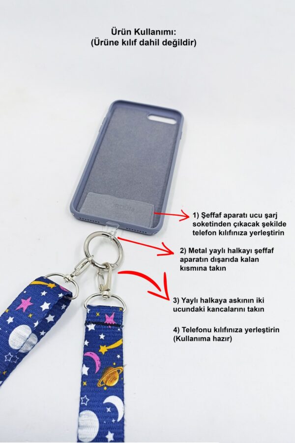 Göz Telefon Askısı Telefon Boyun Ipi / Tüm Telefonlarla Uyumlu