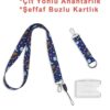 marsyaka1 Mars Boyun Askısı Yaka Kartlığı Boyun Askı İpi Çift Taraflı Anahtarlık / 3 lü Set