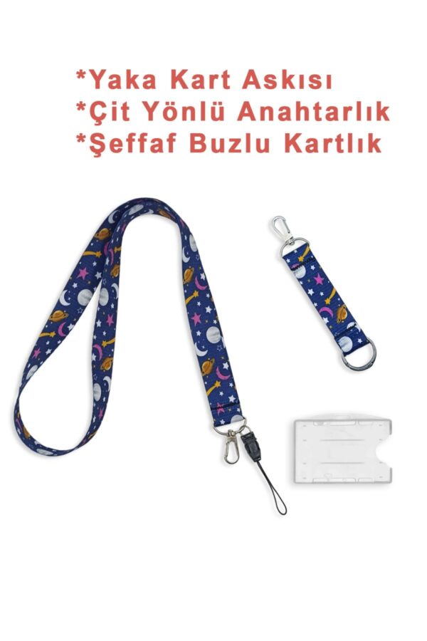 marsyaka1 Mars Boyun Askısı Yaka Kartlığı Boyun Askı İpi Çift Taraflı Anahtarlık / 3 lü Set