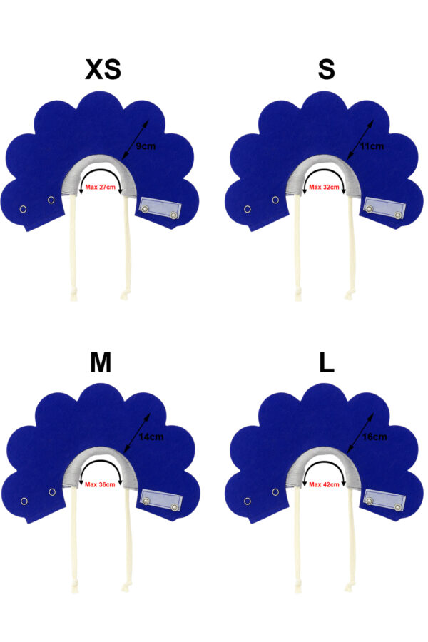 Keçe Kedi & Köpek Yakalığı / Elizabet / Papatya Yakalık / Saks Mavi
