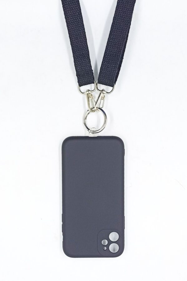 siyah1 Siyah Telefon Askısı Telefon Boyun Ipi / Tüm Telefonlarla Uyumlu