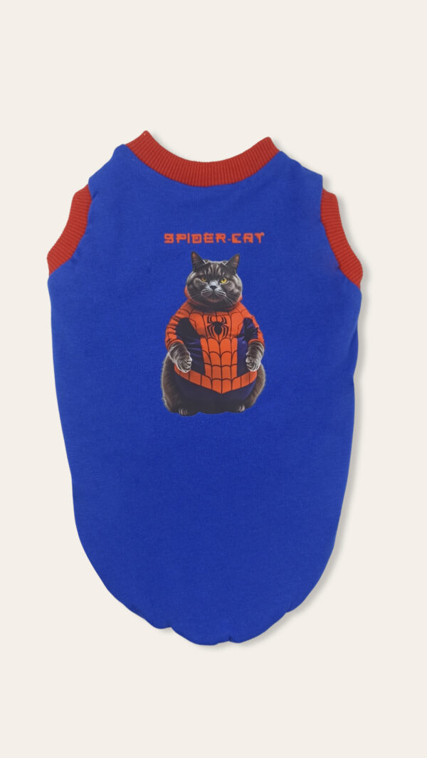 spidercat (1) Razar Spidercat Kedi Kıyafeti / Kedi T-Shirt