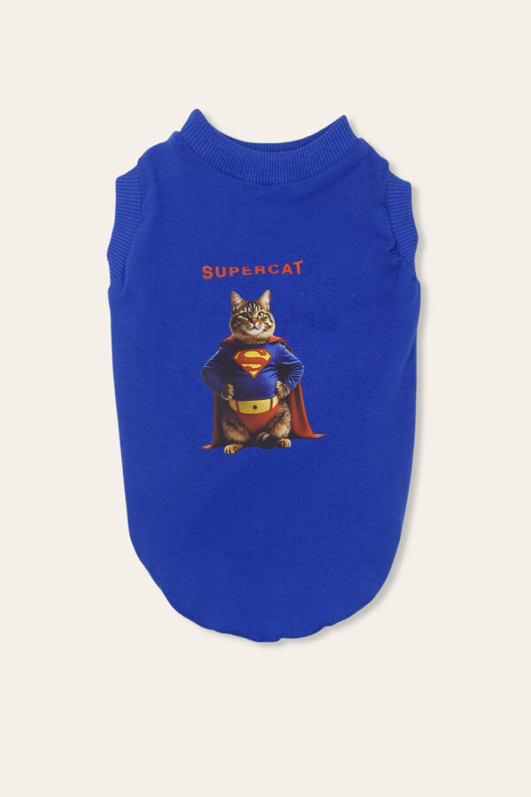 supercat (1) Razar Supercat Kedi Kıyafeti / Kedi T-Shirt