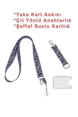 Yaprak Boyun Askısı Yaka Kartlığı Boyun Askı İpi Çift Taraflı Anahtarlık / 3 lü Set