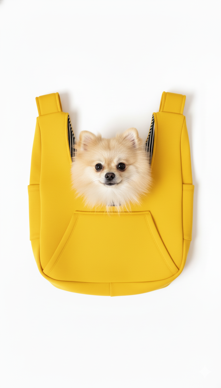 Gemini_Generated_Image_9klyyk9klyyk9kly Köpek Ana Kucağı / Kanguru / Yumuşak Dokulu Taşıma Çantası
