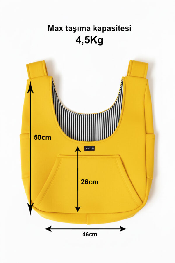 Köpek Ana Kucağı / Kanguru / Yumuşak Dokulu Taşıma Çantası