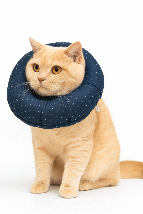 Lacivert Kedi Köpek Boyunluk / Elizabeth / Koruyucu Yakalık / Kedi Boyun Yastığı