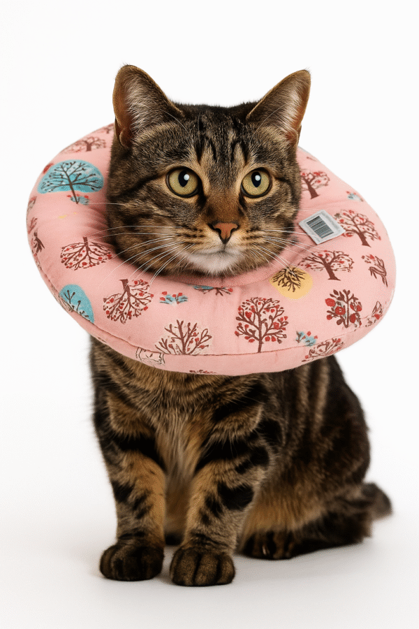 file_00000000aba07243a6c67c56498b2142 Pembe Orman Kedi Köpek Boyunluk / Elizabeth / Koruyucu Yakalık / Kedi Boyun Yastığı