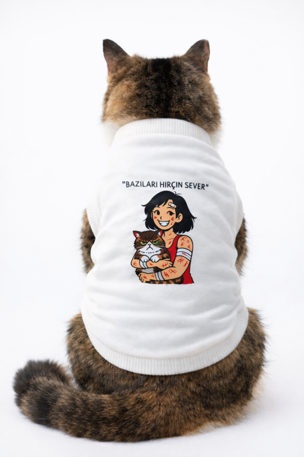 Bazıları Hırçın Sever Kedi Kıyafeti / Kedi Tişört