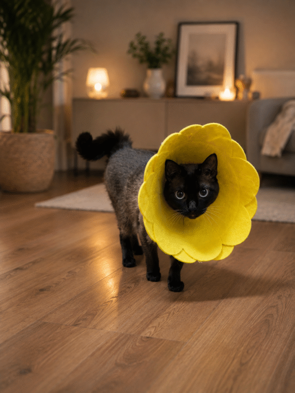 Keçe Kedi & Köpek Yakalığı / Elizabet / Papatya Yakalık / Sarı